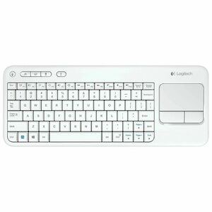 NEW Logitech Wireless Touch Keyboard k400 with Built-in Multi Touch Keypad White